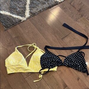 Two medium bikini tops
